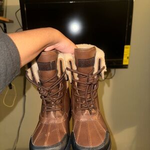 UGG Tan and Black Kids' Boots